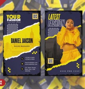 Fashion Store Business Card Design PSD