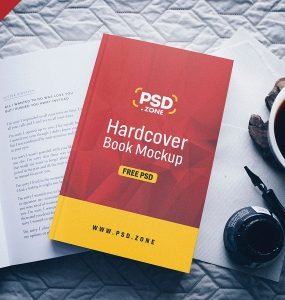 Hardcover Book Mockup PSD
