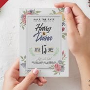 Beautiful Wedding Invitation Card Design PSD Beautiful Wedding Invitation Card Design PSD