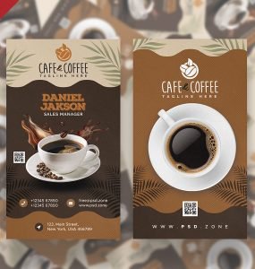 Coffee Shop Business Card PSD