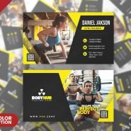 Fitness Gym Trainer Business Card PSD Fitness Gym Trainer Business Card PSD