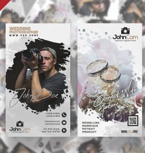 Wedding Photography Business Card PSD Design