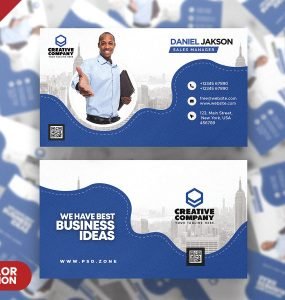 Agency Business Card Design PSD Template