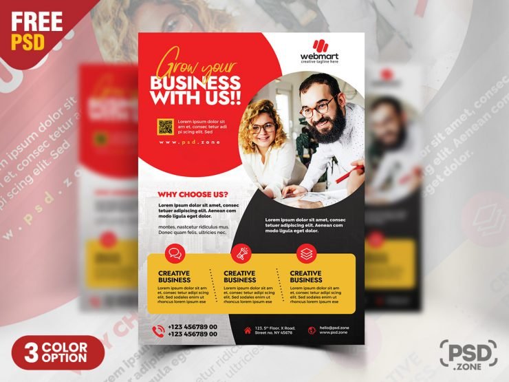 Business Flyer Design PSD Template