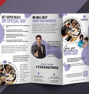 Corporate TriFold Brochure Design PSD
