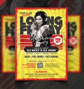 Night Club Event Flyer Design PSD