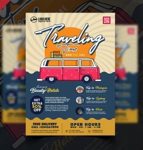 Travel Agency Advertisement Flyer PSD