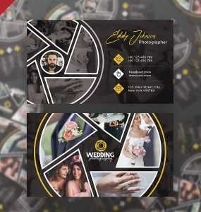 Wedding Photographer Business Card PSD