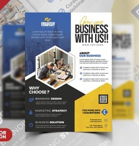 Business Advertisement Flyer Design PSD