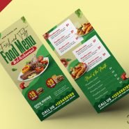Restaurant Food Menu DL Flyer PSD