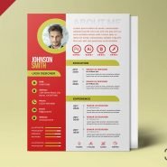 A4 Designer Resume PSD Template A4 Designer Resume PSD Template