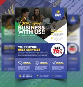 Business Promotion Flyer PSD Design