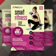 Clean Gym Fitness Business Flyer PSD Clean Gym Fitness Business Flyer PSD