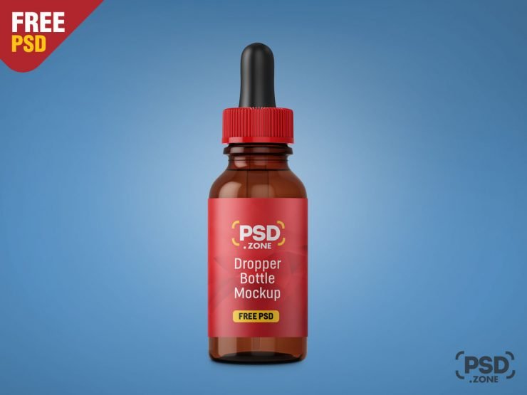 Dropper Bottle Mockup PSD