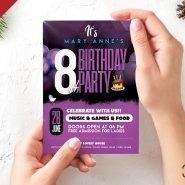 Beautiful Birthday Party Invitation Card PSD Beautiful Birthday Party Invitation Card PSD