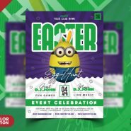 Easter Event Party Flyer PSD Template Easter Event Party Flyer PSD Template