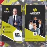 Modern Vertical Business Card PSD