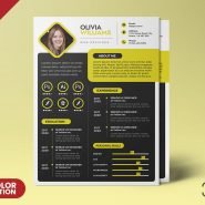 A4 Size Creative Resume CV PSD A4 Size Creative Resume CV PSD