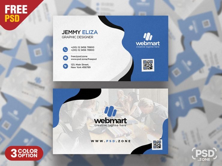 Elegant Modern Business Card PSD Template