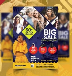 Big Sale Pamphlet Flyer Template PSD
