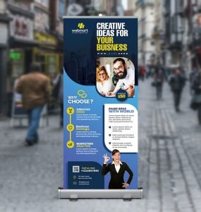 Corporate Creative Business Rollup Banner PSD