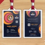Creative Office Photo Identity Card Design PSD