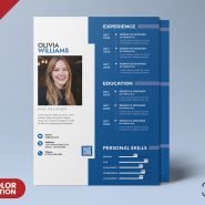 Modern Resume Curriculum Vitae Template PSD Modern Resume Curriculum Vitae Template PSD