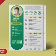 Clean Modern CV Resume Design PSD Clean Modern CV Resume Design PSD