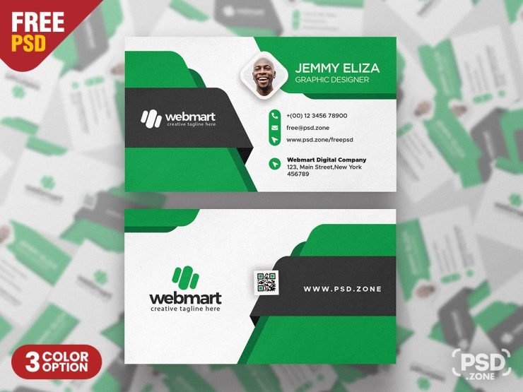 Creative Business Card Design PSD Template