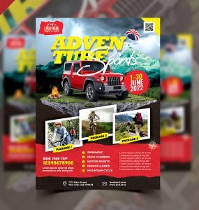 Adventure Tour Flyer PSD Template