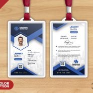 Designer Employee Photo Identity Card PSD