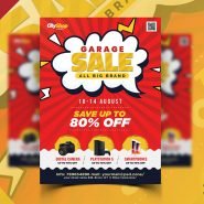 Garage Sale Shopping Flyer PSD