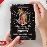 Grunge Vintage Birthday Card PSD Template Grunge Vintage Birthday Card PSD Template