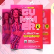 Summer Evening Party Flyer PSD Summer Evening Party Flyer PSD