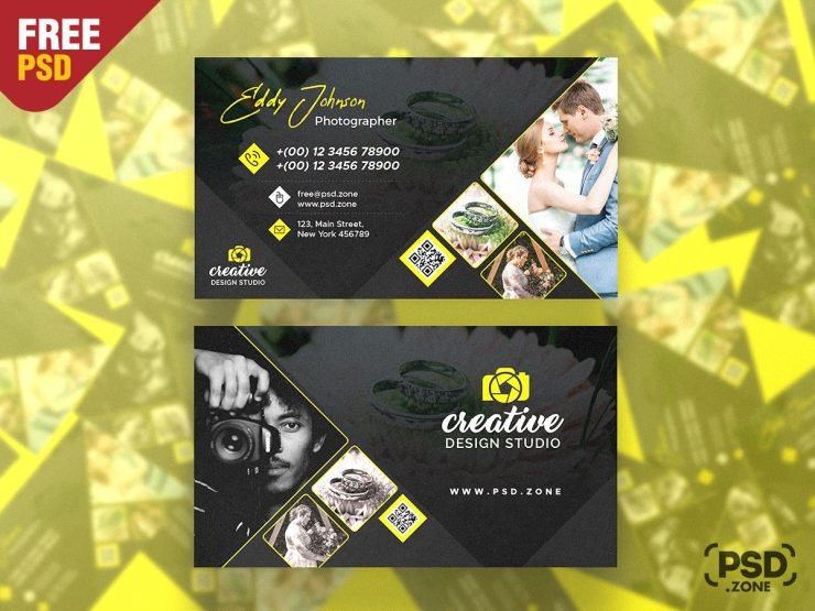 Best Photographer Business Card Design PSD