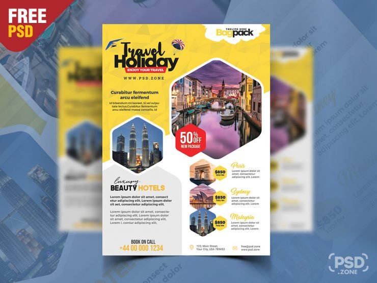 Holiday Packages Advertisement Flyer PSD