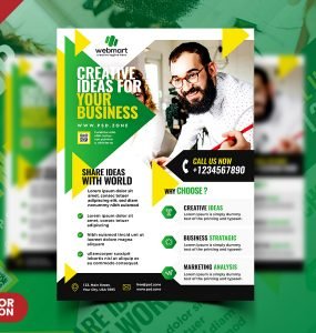 Modern Corporate Flyer Design Template PSD