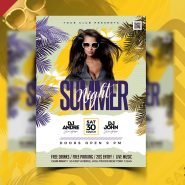 Summer Event Club Party Flyer PSD Summer Event Club Party Flyer PSD