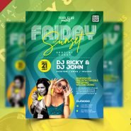 Summer Midnight Party Flyer PSD Summer Midnight Party Flyer PSD