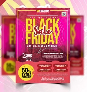 Black Friday Special Sale Flyer PSD