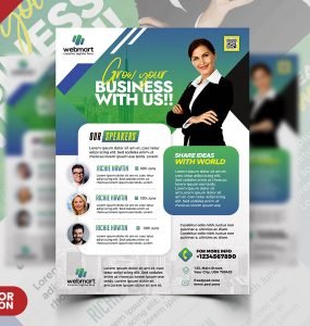 Business Conference Promotion Flyer PSD