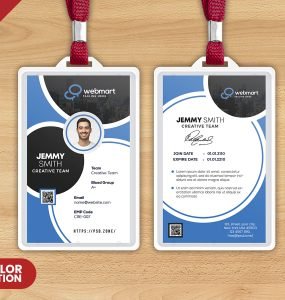 Clean Modern Identity Card Template PSD