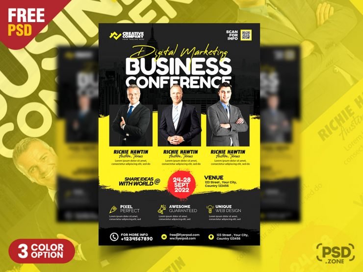 Digital Marketing Conference PSD Template