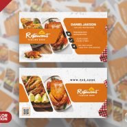 Luxury Restaurant Business Card Template PSD