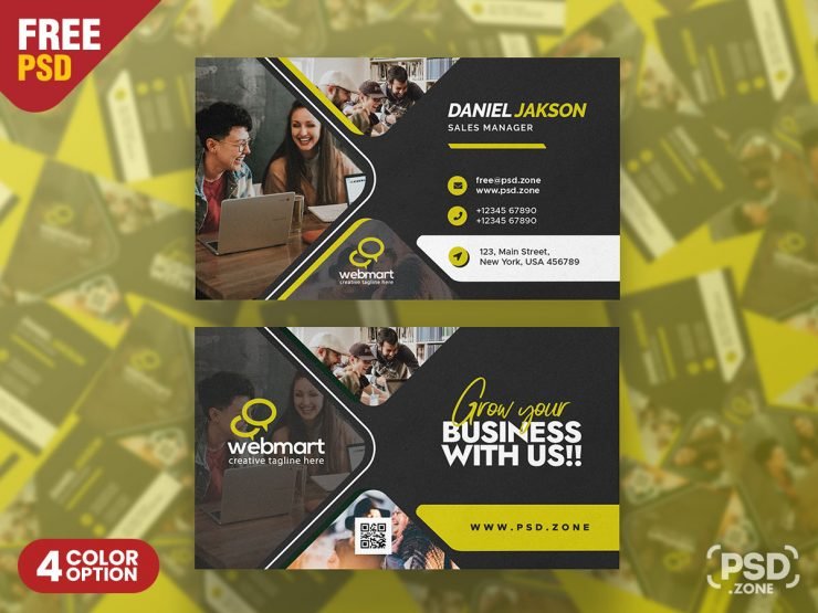 Creative Professional Business Card PSD Template