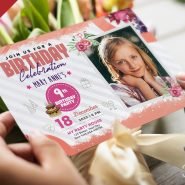 Modern Birthday Invitation Design PSD Modern Birthday Invitation Design PSD