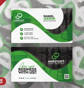 Professional Business Card Design PSD Template