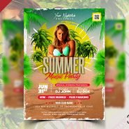 Summer Event Party Flyer Design PSD Summer Event Party Flyer Design PSD