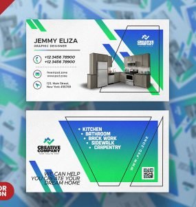 Interior Designer Business Card PSD Template