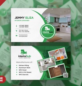 Creative Interior Designer Business Card PSD
